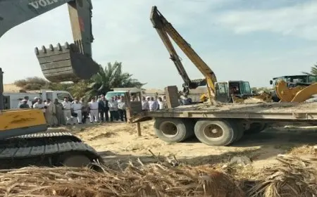 وزير الرى يتابع أعمال تنفيذ إزالة التعديات على المجارى المائية بمحافظة الفيوم