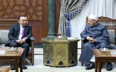 شيخ الأزهر يبحث مع سفير كازاخستان تعزيز التعاون المشترك