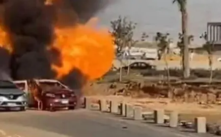 الصحة: الاستجابة الفورية لحادث حريق خط غاز بمدينة 6 أكتوبر ونتابع حالة المصابين