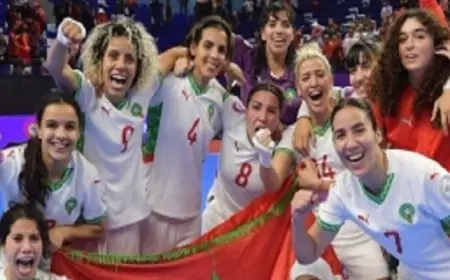 المغرب يتوج بكأس الأمم الإفريقية لـ”سيدات كرة الصالات” فى نسختها الأولى