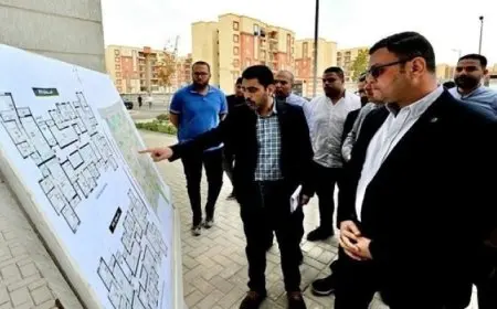 وزير الإسكان يتابع تنفيذ عدد من المشروعات بمدينة العبور