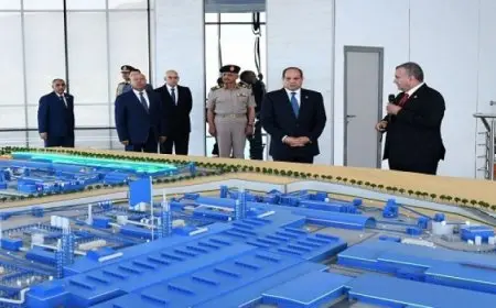 الرئيس السيسى يفتتح المرحلة الثانية لشركة السويس للصلب