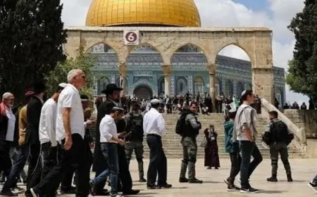 عشرات المستوطنين يقتحمون باحات الأقصى تحت حماية شرطة الاحتلال