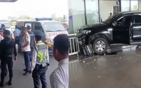 سيارة تصدم مدخل مطار في الفلبين.. وسقوط جرحى وقتيلين