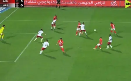 الأهلى يكتسح حرس الحدود بخماسية ويقلل الفارق مع بيراميدز لنقطة واحدة