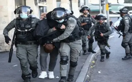 قوات الاحتلال تعتقل ما لا يقل عن 11 فلسطينيا من الضفة الغربية