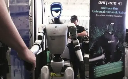 منافسة قوية بين صانعي الروبوتات الأمريكيين ونظرائهم الصينيين وسط حضور جماهيري واسع.