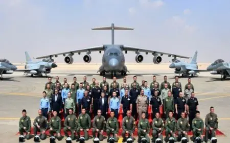 ختام فعاليات التدريب الجوى المصرى الصينى المشترك (نسور الحضارة-2025)