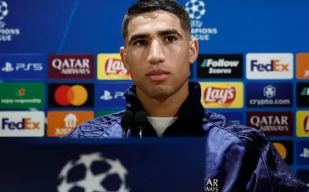 حكيمي: باريس سان جيرمان يستحق الوصول إلى النهائي.. ودوناروما أثبت جدارته للمشككين