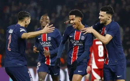 التشكيلات المنتظرة لمباراة باريس سان جيرمان وآرسنال في دوري أبطال أوروبا