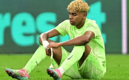 رسالة قوية من يامال لجمهور برشلونة بعد الخروج من دوري الأبطال