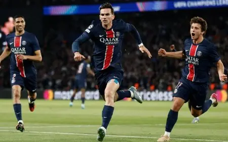 باريس سان جيرمان يتفوق على أرسنال بهدف في الشوط الأول