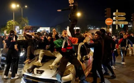 إصابات خلال احتفالات تأهل باريس سان جيرمان لنهائي دوري أبطال أوروبا