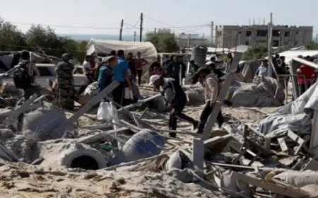 استشهاد 7 فلسطينيين إثر قصف طائرات الاحتلال بيت حانون ومخيم النصيرات