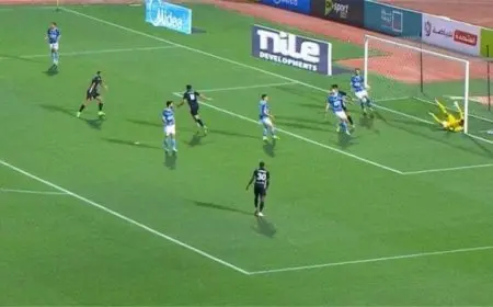 بيراميدز يتأخر بهدفين نظيفين أمام البنك الأهلي في الشوط الأول من الدوري المصري