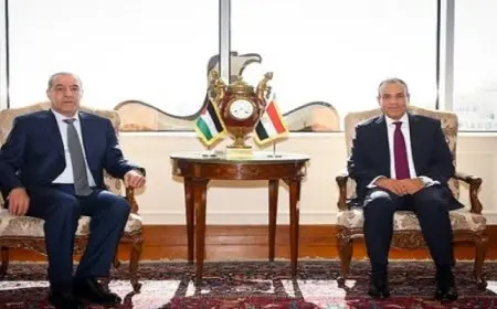 ‎ بال ..وزير الخارجية والهجرة يبحث مع نائب الرئيس الفلسطينى الجهود المبذولة لوقف إطلاق النار فى قطاع غزة