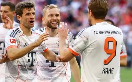 بايرن يحقق اللقب بفوز على مونشنغلادباخ وتوديع مولر للجماهير