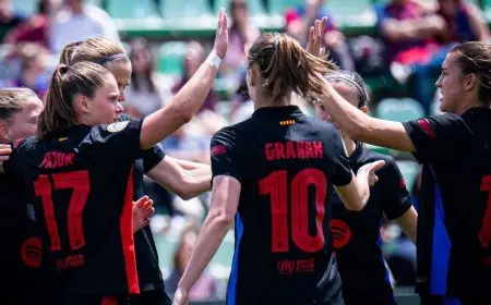 برشلونة يحقق 9 أهداف ويتوج بلقب الدوري الإسباني للسيدات