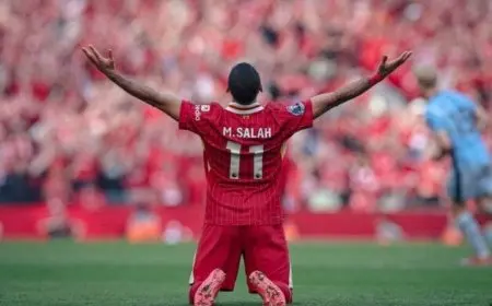 محمد صلاح يتصدر تشكيلة ليفربول في مواجهة آرسنال بالدوري الإنجليزي