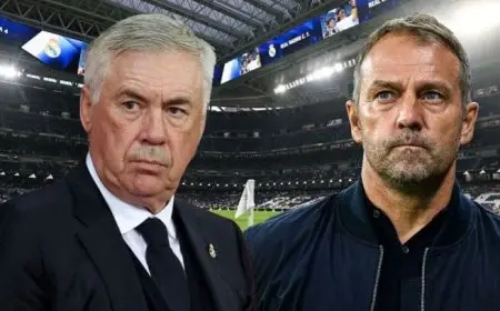 برشلونة يواجه الريال.. فليك يوجه إهانة لأنشيلوتي برقم مخيب في موسم الوداع