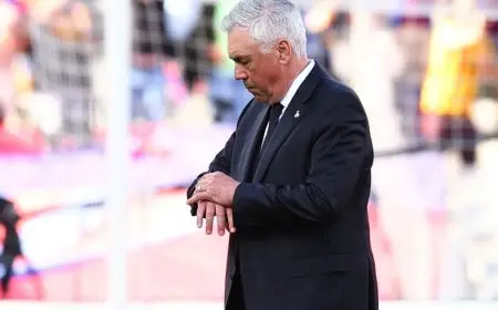 أنشيلوتي: برشلونة عاقبنا على الأداء الدفاعي الضعيف ومبابي رائع