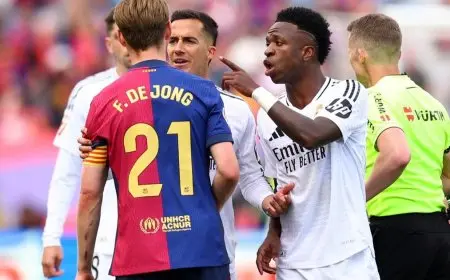 فينيسيوس يثير الجدل.. يغضب فالفيردي ويتشاجر مع مشجع برشلونة