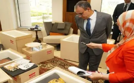 مصر تتسلم 25 قطعة أثرية نادرة .. والخارجية تؤكد أن الدولة تولى الأهمية لملف استرداد الآثار المهربة