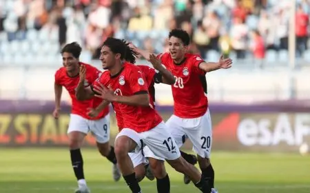 مباراة مصر والمغرب في نصف نهائي كأس إفريقيا تحت 20 عاماً