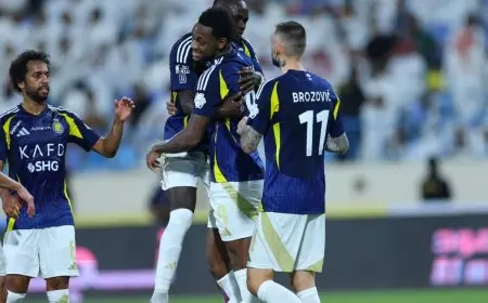 النصر يحطم شباك العروبة بـ9 أهداف وماني يبدع بـ”سوبر هاتريك”