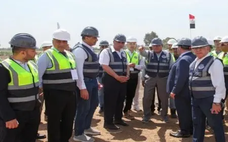 رئيس”العربية للتصنيع” يتفقد أعمال إنشاء مصانع تدوير المخلفات الصلبة في كفر الشيخ