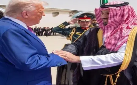 ولى العهد السعودى يستقبل الرئيس الأمريكى دونالد ترامب