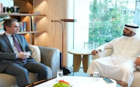 المسلمانى يبحث مع الشيخ مبارك الصباح التعاون بين ماسبيرو ومؤسسة الإنتاج بمجلس التعاون الخليجى