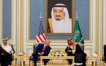  مباحثات بين ولى العهد السعودى والرئيس الأمريكى فى قصر اليمامة بالرياض