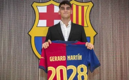 برشلونة يُعزز مكانة جيرارد مارتن في قائمة الفريق الأول بشكل دائم