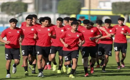 منتخب الشباب يختتم استعداداته اليوم لمواجهة المغرب فى نصف نهائي أمم أفريقيا غدًا