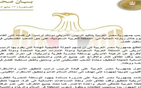 مصر ترحب بتأكيد الرئيس الأمريكى على حق الشعب الفلسطينى فى مستقبل أفضل