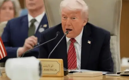 خلال كلمته فى قمة الرياض .. ترامب : سنعمل ما فى وسعنا لوضع حد لحرب غزة