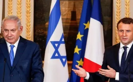 نتنياهو يشن هجومًا حادًا على الرئيس الفرنسى ماكرون