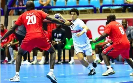 يد الزمالك تهزم بطل الكونغو 33 – 13 في بطولة كأس الكؤوس الأفريقية