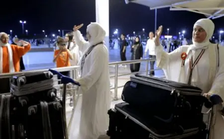 الداخلية: مغادرة أول فوج من حجاج القرعة إلى الأراضى المقدسة