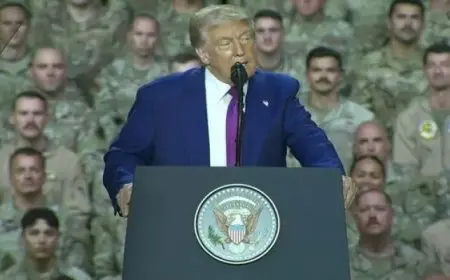 فى ختام زيارته للدوحة.. ترامب من قاعدة العديد بقطر: “لن أتردد” باستخدام القوة للدفاع عن الشركاء