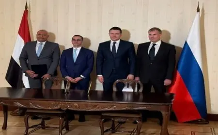 مصر وروسيا توقعان عقد انتفاع للمنطقة الصناعية الروسية بالمنطقة الاقتصادية لقناة السويس