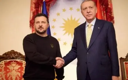 بدء الاجتماع بين زيلينسكى وإردوغان فى أنقرة