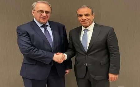 وزير الخارجية ونائب وزير الخارجية الروسى يبحثان العلاقات الثنائية والتطورات المتسارعة فى غزة