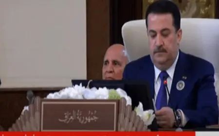 رئيس الوزراء العراقى: مصلحة شعوبنا أولوية فوق كل اعتبار وندعو لوقف العدوان على فلسطين