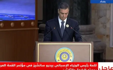رئيس الوزراء الإسبانى: ما يحدث في غزة والضفة الغربية لا يمكن أن يغض عنه الطرف