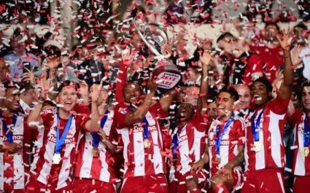 أولمبياكوس يحقق لقب كأس اليونان ويُتوج بالثنائية للمرة الـ19