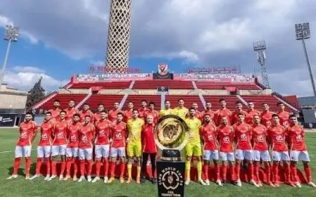 جلسة تصوير للاعبي الأهلي قبل المشاركة في كأس العالم للأندية