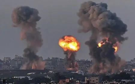 استشهاد عشرات الفلسطينين إثر غارات عنيفة على قطاع غزة