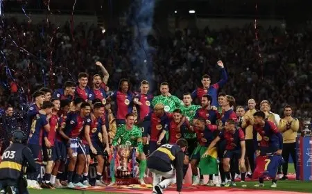 برشلونة يتعرض للهزيمة الأولى في الدوري الإسباني في ليلة التتويج «فيديو»